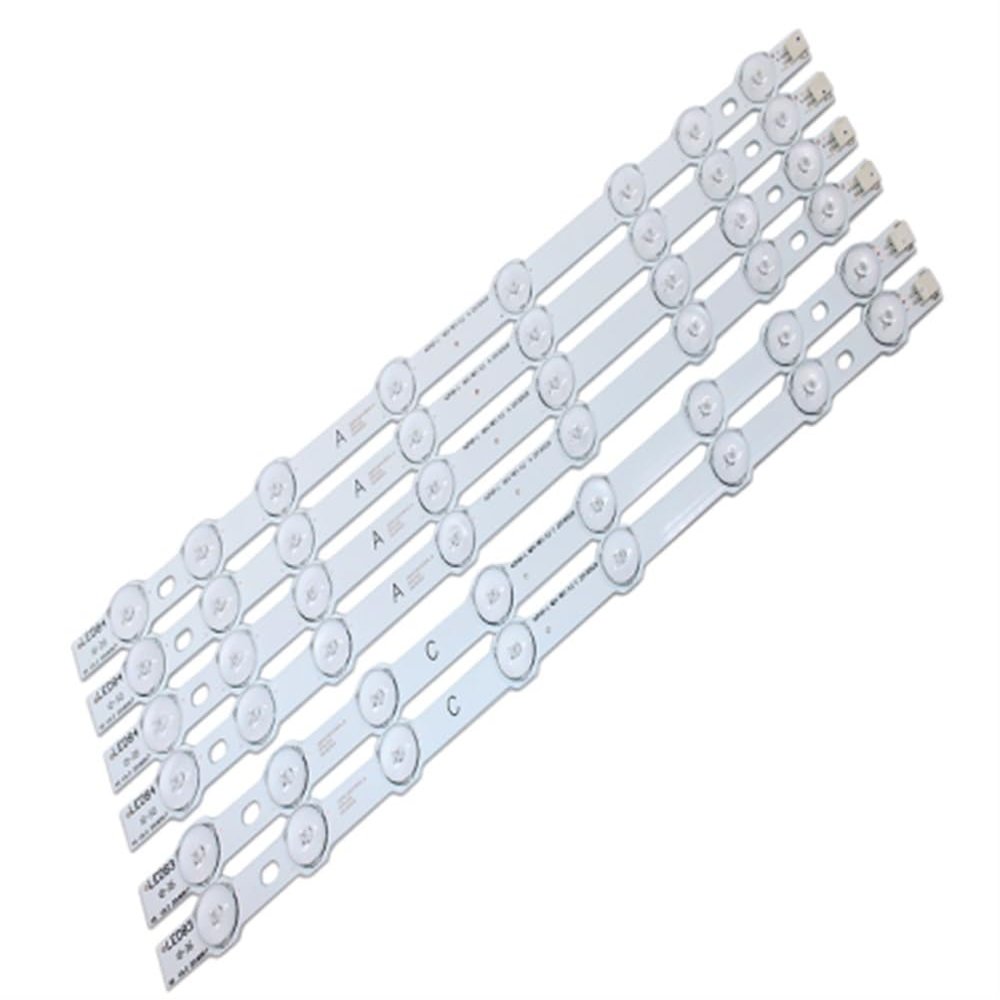 UFDIPLMY 374mm 8 LED Backlight Lamp Strip Compatible with Hitachi 42" TV Innotek 42FHD-L NDV REV0.2 42HXT12U VES420UNDL-N01 42HXT12U LED42F7275