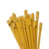 Indus Hardware PVC Coated Color T316 Stainless Steel Wire Cable Zip Ties Metal Heavy Duty Exhaust Wrap Ball Lock Band Tie Wraps Sizes 8, 12, 14, 18"" (100, Yellow 12""(4.6 x 300 mm)) view 1
