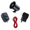 12v Wired Horn Siren Alarm System for Home Security with ON/Off Switch, 110V Power Supply and118 Inch Extension Cable, Easy Installation with All Accessories Provided. view 1