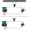 12v Wired Horn Siren Alarm System for Home Security with ON/Off Switch, 110V Power Supply and118 Inch Extension Cable, Easy Installation with All Accessories Provided. view 3