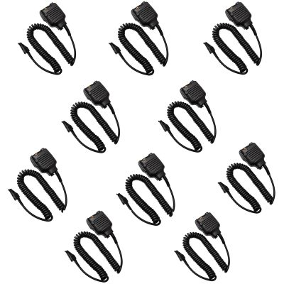 10 Pack KMC-25 Heavy Duty Handheld Mic KMC-41 Remote Speaker Microphone with 3.5mm Jack for Kenwood NX-200 NX-210 NX-410 NX-411 NX-300 NX-3200 NX-3300 NX-5300 NX-5400 TK-3100 TK-3180