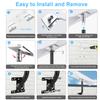 Sactulaz Starlink Gen 3 Roof/Wall Mount Kit - Heavy Duty Steel Adjustable Pivot for Starlink V3 Standard Satellite Dish, Weatherproof RV/Travel Ready with Accessories - 15" J-Pole view 4