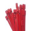 Indus Hardware PVC Coated Color T316 Stainless Steel Wire Cable Zip Ties Metal Heavy Duty Exhaust Wrap Ball Lock Band Tie Wraps Sizes 8, 12, 14, 18"" (50, Red 14""(4.6 x 350 mm)) view 1