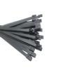 Indus Hardware PVC Coated Color T316 Stainless Steel Wire Cable Zip Ties Metal Heavy Duty Exhaust Wrap Ball Lock Band Tie Wraps Sizes 8, 12, 14, 18"" (100, Black 8""(4.6 x 200 mm)) view 1
