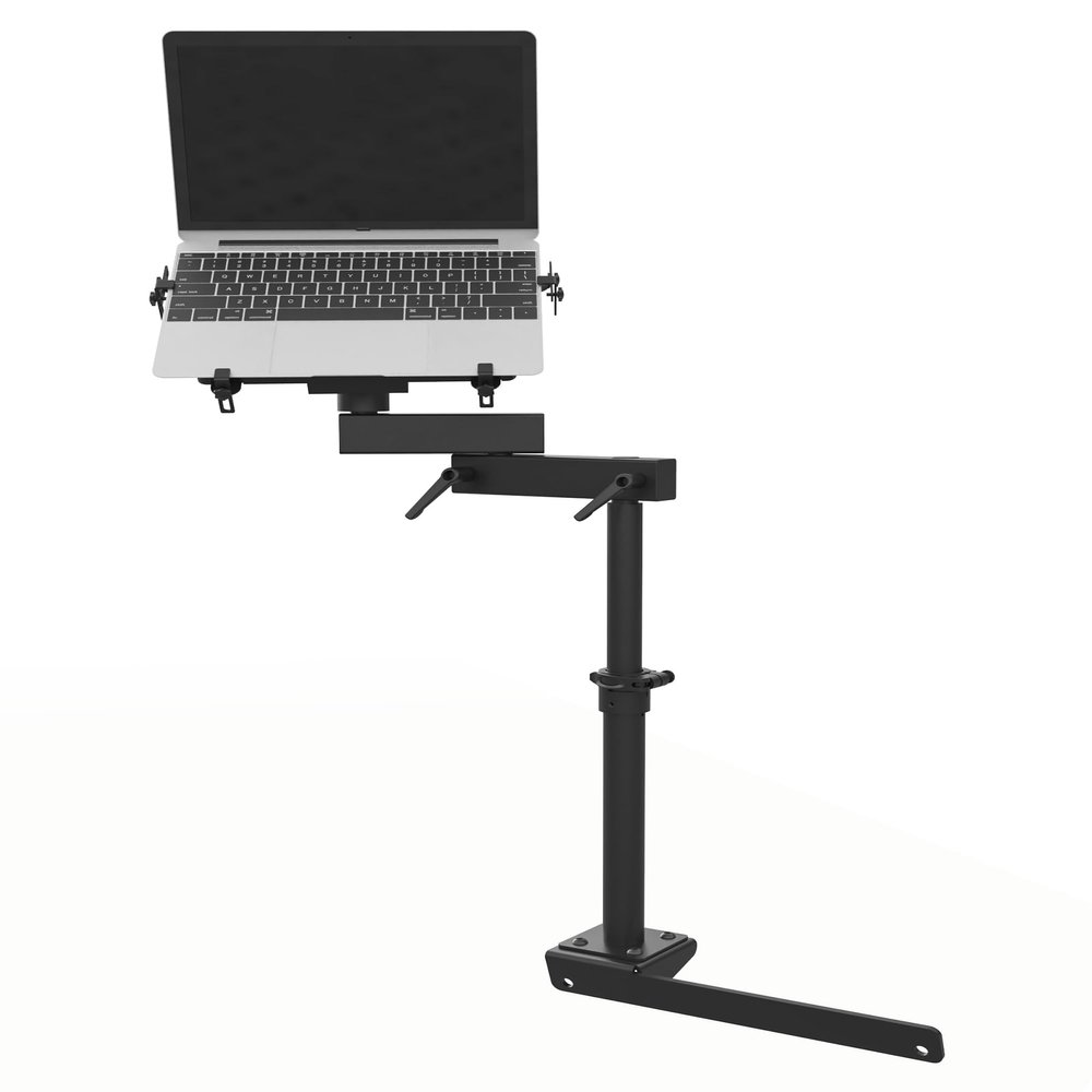 SPIRRELAB Truck Laptop Mount Fit for 2012-2025 Dodge Ram 1500 2500 3500 4500 5500, No-Drill Vehicle Computer Mount for Truck