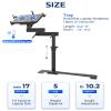 SPIRRELAB Truck Laptop Mount Fit for 19-25 Chevy Silverado, Tahoe, GMC Sierra, No-Drilling Vehicle Laptop Mount Built-in Cooling Fan Adjustable Truck Computer Stand view 4