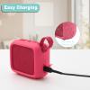 TXEsign Silicone Case for JBL Go 4, Go 4 Protective Cover, Travel Carrying Pouch w Anti-Dust Charging Cover Speaker Mount Strap (Red) view 4