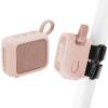 TXEsign Silicone Case for JBL Go 4, Go 4 Protective Cover, Travel Carrying Pouch w Anti-Dust Charging Cover Speaker Mount Strap (Pink) view 1