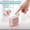 TXEsign Silicone Case for JBL Go 4, Go 4 Protective Cover, Travel Carrying Pouch w Anti-Dust Charging Cover Speaker Mount Strap (Pink) view 3