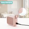 TXEsign Silicone Case for JBL Go 4, Go 4 Protective Cover, Travel Carrying Pouch w Anti-Dust Charging Cover Speaker Mount Strap (Pink) view 4