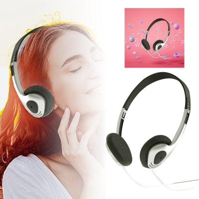 Active Noise Cancelling Headphonnes, Retro Over-Ear Headphonne Portable Style Wired 3.5mm Headphonne Vintage Feelings, Stereo Headphonne Sound for Street Style, Player Home Mobile Phonne (Silver)