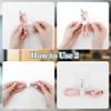 24Pcs Silicone Cable Straps, Reusable Cable Ties Management Organizer, Reusable Cable Ties Wire Organizer, Silicone Cable Ties for Office Home Kitchen School Travel Organization view 4