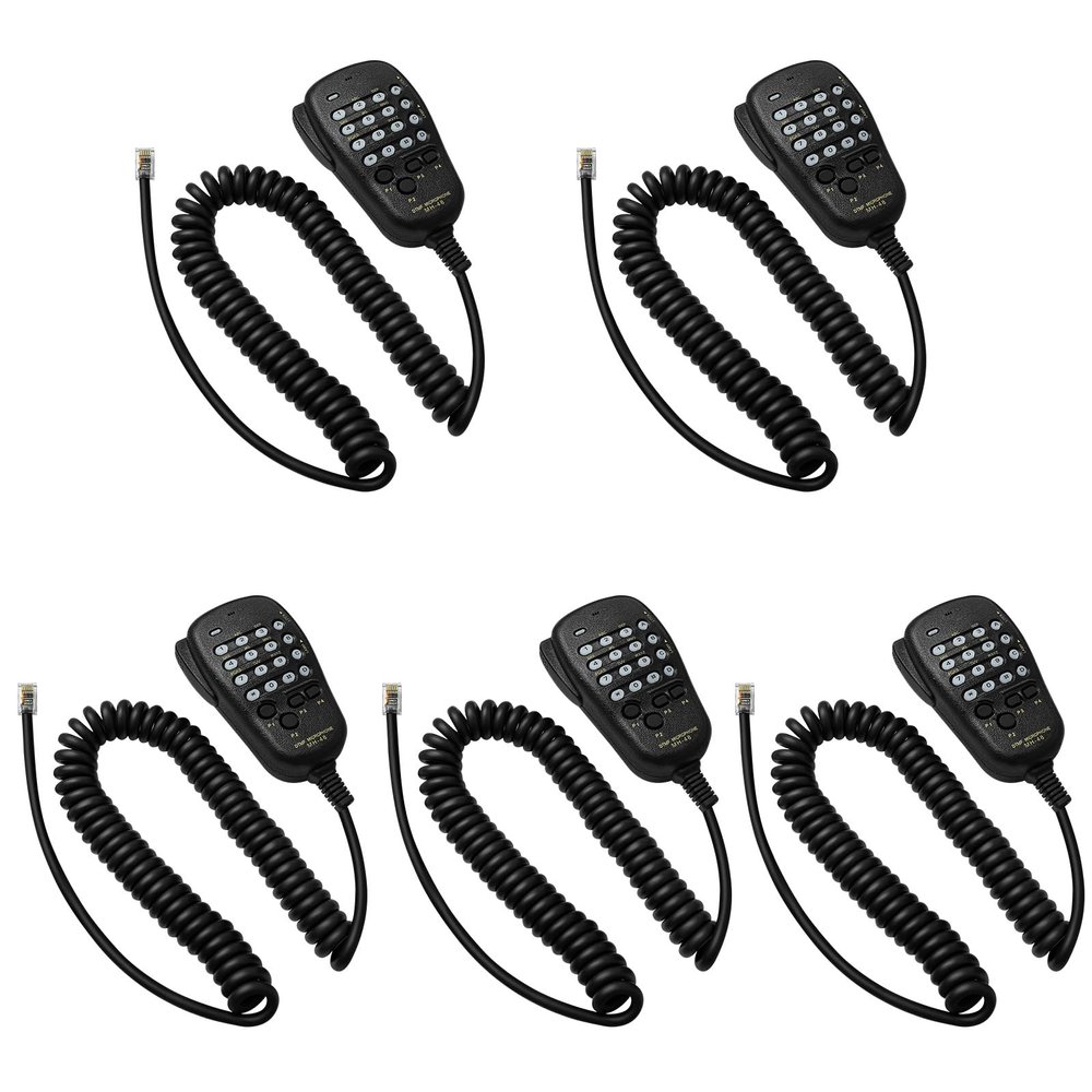5 Pack MH-48A6J DTMF Speaker Microphone MH-48 Keypad Mic for YAESU FT-7900R FT-8800R FT-7800R FT-7100 FT-2900 FT-2800 FT-1900 FT-1500M,6 Pin Handheld Microphone
