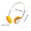 Active Noise Cancelling Headphonnes, Retro Over-Ear Headphonne Portable Style Wired 3.5mm Headphonne Vintage Feelings, Stereo Headphonne Sound for Street Style, Player Home Mobile Phone (Black) view 4