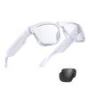 OhO sunshine Smart Glasses,128G MP3 Bluetooth Sunglasses with Open Ear Speaker,Transitional Bluelight Blocking Lens,Unisex for Leisure Entertainment view 1