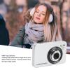 4K Digital Camera for Photography, 64MP Autofocus Vlogging Camera, Compact Retro Travel Camera with Flash,18X Digital Zoom, Anti Shake, 2.8in Screen (Sliver) view 2