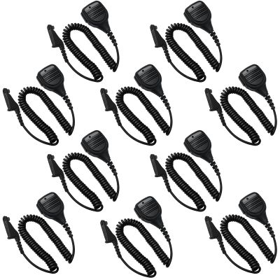 10 Pack PMMN4025A PMMN4025 PMMN4024 Remote Speaker Mic APX6000 Shoulder Microphone for Motorola APX4000 APX6500 APX7000 APX8000 XPR6350 XPR6550 XPR7350 XPR7550-3.5mm Audio Jack