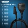 10 Pack PMMN4025A PMMN4025 PMMN4024 Remote Speaker Mic APX6000 Shoulder Microphone for Motorola APX4000 APX6500 APX7000 APX8000 XPR6350 XPR6550 XPR7350 XPR7550-3.5mm Audio Jack view 4