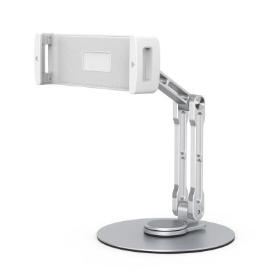 BWANGIAO Adjustable Tablet Pad Stand 360Swivel Holder Long Arm Foldable Tablets Holder Clamp Desktop Display Rack