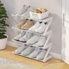 RENEESME Shoe Rack 4-Tiers Shoe Rack, Freestanding Shoe Organizer with Thickened Steel Pipes, Multifunctional Shoe Storage Shelf for Entryway, Hallway Shoe Organizer Rack(White l42cm) view 2