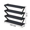 RENEESME Shoe Rack 4-Tiers Shoe Rack, Freestanding Shoe Organizer with Thickened Steel Pipes, Multifunctional Shoe Storage Shelf for Entryway, Hallway Shoe Organizer Rack(White l42cm) view 3