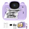 Kids Camera Instant Print Cameras That Print Photos, Black and White Instants Digital Camera for Toddler Pictures Printing 3.5IN Screen, Portable Toy Cameras Print Picture 3 12 Year Girls view 1