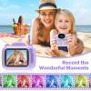 Kids Camera Instant Print Cameras That Print Photos, Black and White Instants Digital Camera for Toddler Pictures Printing 3.5IN Screen, Portable Toy Cameras Print Picture 3 12 Year Girls view 2