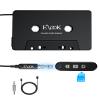 Elook Cassette to Bluetooth Adapter for Car, 5.1 Bluetooth Receiver Kit for Cassette Aux Adapter with 3.5 MM Auxillary Cable, Black view 1