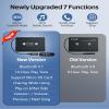 Elook Cassette to Bluetooth Adapter for Car, 5.1 Bluetooth Receiver Kit for Cassette Aux Adapter with 3.5 MM Auxillary Cable, Black view 2