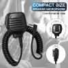 Akoree KMC-45D KMC-45 Remote Speaker Microphone KMC-21 Heavy Duty Handheld Mic with Earpiece Jack for Kenwood NX-1200 NX-1300 NX-P1300 NX-210 TK272G TK-2170 TK-2312 TK-3170 TK-3312 TK-3360 TK-3402 view 4