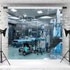 10x6.5ft Hospital Backdrop Operating Room Photography Background Doctor Surgery Bed Medical Equipment Decorations Doctor Nurse Party Portraits Supplies Photo Booth Props view 3