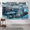 10x6.5ft Hospital Backdrop Operating Room Photography Background Doctor Surgery Bed Medical Equipment Decorations Doctor Nurse Party Portraits Supplies Photo Booth Props view 4