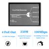 REVODATA 4 Port 60W PoE Extender Metal, 3 Mode Available,1 in 4 Out PoE+ Repeater, 802.3af 30W PoE Output, 60W 802.3BT Input, 100m/250m PoE Extension for PoE Device, Plug and Play (POE5004-V2) view 3