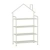 RENEESME Shoe Rack Modern Metal Shoe Rack, 3/4/5/7 Tiers Tall Shoe Shelf Storage, Vertical Shoe Rack Organizer for Entryway, Bedroom, Cloakroom Shoe Organizer Rack(White,50 * 27 * 90cm(4-Layers))