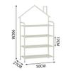 RENEESME Shoe Rack Modern Metal Shoe Rack, 3/4/5/7 Tiers Tall Shoe Shelf Storage, Vertical Shoe Rack Organizer for Entryway, Bedroom, Cloakroom Shoe Organizer Rack(White,50 * 27 * 90cm(4-Layers)) view 3