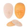 HOTWE 5D Facial Tattoo Practice Skin, Silicone Training Fake Head for Eyebrow Eyeliner Lips Microblading, Semi Permanent Makeup and Tattooing (2 Masks with 1 Base) view 1