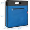 AKOZLIN Vinyl Record Travel Carrying Bag,LP Records Durable Vinyl Albums Case For Most 7" 10" 12" LP Blue view 2