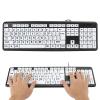 EIMSOAH Large Print Computer Keyboard,USB Wired Keyboard 104 Keys, Black Low Vision Keyboard USB Wired Old People Keyboard with White Large Print Keys (Black), EIMSOAHaxwrkv4275-11 view 4