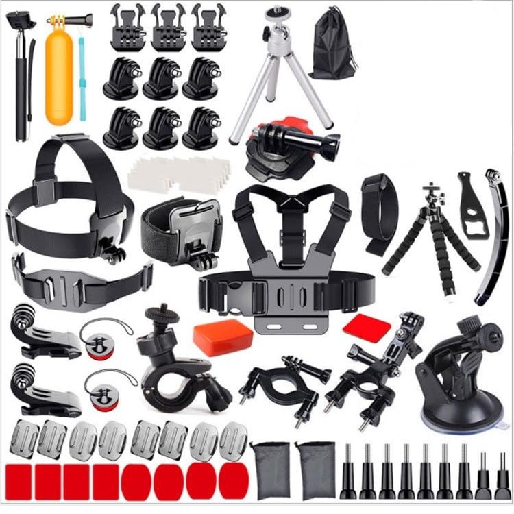 MORNFOG 120 in 1 Universal Action Camera Accessory Kit Compatible with GoPro Hero 12 11 10 9 DJI OSMO Insta360 AKASO and More - Ultimate Bundle for Adventure, Sports, and Travel