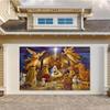 6x4ft Nativity Backdrop Christmas Shepherd's Shed Angel Gathering Photography Backdrop Photo Backdrop Family Gathering Backdrops view 3