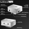 MEDALight F1 Mini Camera Flash Camera Flash Speedlite for Ricoh (GR3/GR3X,etc.) Fuji/Sony ZV1/Nikon/Canon,Digital Film Cameras,Portable Mini hot Shoe Flashlight for DSLR Cameras.(Silver) view 2