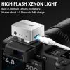 MEDALight F1 Mini Camera Flash Camera Flash Speedlite for Ricoh (GR3/GR3X,etc.) Fuji/Sony ZV1/Nikon/Canon,Digital Film Cameras,Portable Mini hot Shoe Flashlight for DSLR Cameras.(Silver) view 3
