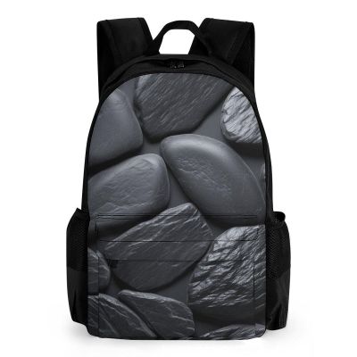 NWTRK Black Stone Backpack Laptop Backpack Lightweight Casual Daypack Hiking Travel Backpack for Men Women