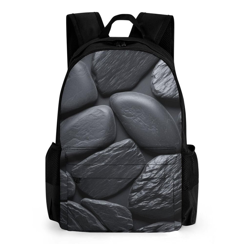NWTRK Black Stone Backpack Laptop Backpack Lightweight Casual Daypack Hiking Travel Backpack for Men Women