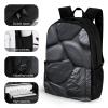 NWTRK Black Stone Backpack Laptop Backpack Lightweight Casual Daypack Hiking Travel Backpack for Men Women view 3