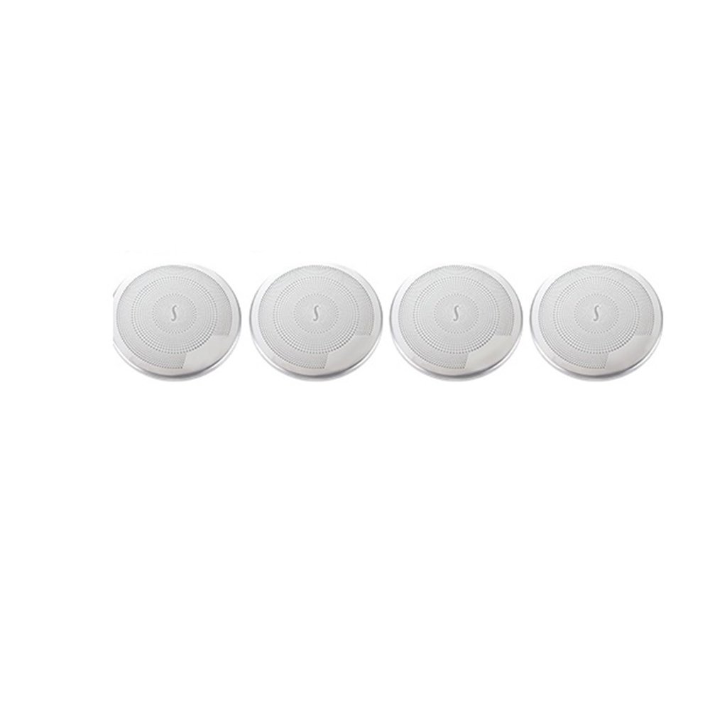 VNFEJEJR 4PCS Stainless Steel Car Door Audio Speaker Cover Frame Sticker Fit for BMW X3 G01 X4 G02 F30 F32 F33 F36 3GT Accessories Door Audio Speaker Cover(13-19 3 4 Series B)