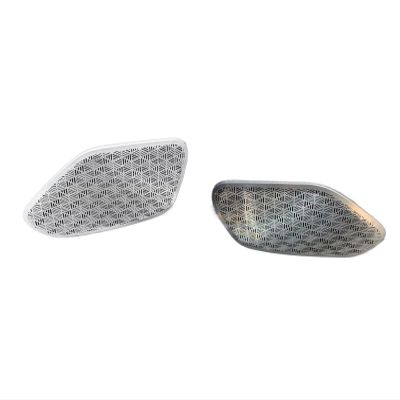 VNFEJEJR Car Door Stereo Speaker Sticker Cover Trim Horn Styling Decoration Panel Fit for BMW 5 Series G68 G60 2024 Interior Accessories Door Audio Speaker Cover, Silver