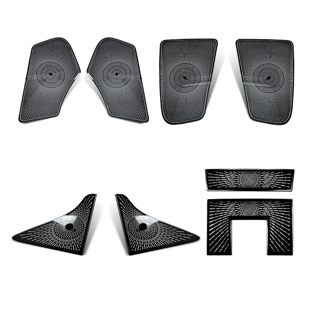VNFEJEJR Fit for Benz CLS Class W218 2012-2017 Car Accessories Front Rear Door Audio Speaker Roof Reading Lamp Cover Trim Frame Door Audio Speaker Cover(Black)