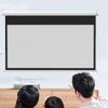REDEXI Indoor Outdoor Projection Screen Auto-Locking, Wall Mounted Projector Screen 60 Inch 16:9 HD, Movie Screen for Home Theater, 4K 3D Pull Down Projection Screen -Retractable(4:3) view 1