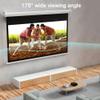 REDEXI Indoor Outdoor Projection Screen Auto-Locking, Wall Mounted Projector Screen 60 Inch 16:9 HD, Movie Screen for Home Theater, 4K 3D Pull Down Projection Screen -Retractable(4:3) view 3